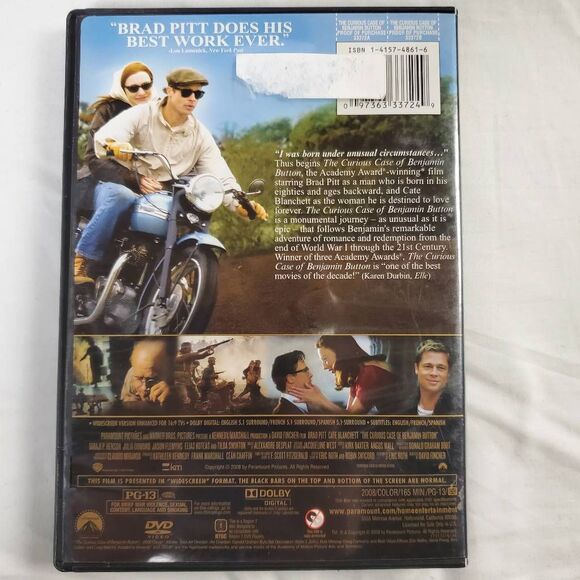 The Curious Case of Benjamin Button DVD (Brad Pitt, Cate Blanchett) - Picture 2 of 3